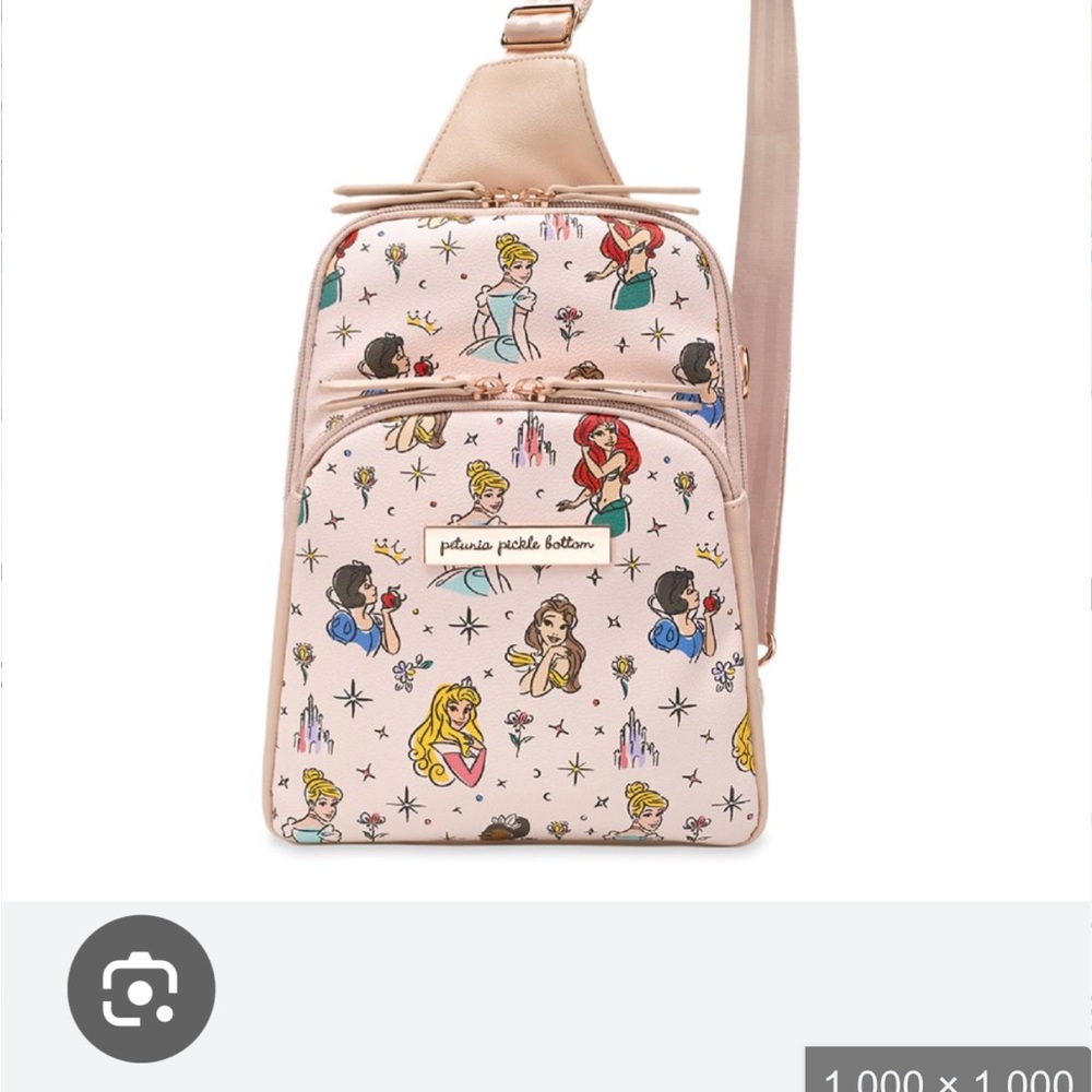 Petunia Pickle Bottom Crossbody Bag - Pink and Gold ISO